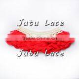 Shabby Chiffon Collar With Pearl Centre- Garment Accessories thumbnail-4