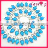 Fashion Blue Crystal Rhinestone Chain WRC-086 thumbnail-1