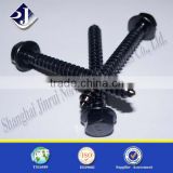 Black phosphating hex flange head drywall screws