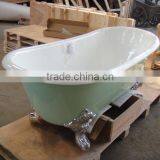 Bathroom Frees Tanding Bathing Soaking Shower Bath Tub no Drillings thumbnail-5