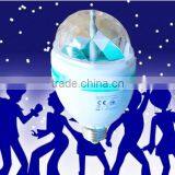E27 Base RGB Auto Rotating Color Changing Led Laser Decoration Light thumbnail-6