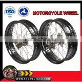 Motorcycle Wheels : KTM Supermoto Wheelsets: Black Hubs With Black Rims 3.50-17" and 5.00-17"