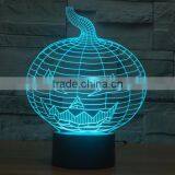 Pumpkin Shape Decorate in Hallowmas Novelty 3D Led Night Light Lamp Kids Baby Bedroom thumbnail-5