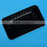 rectangle black disposable food trays