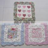 Shabby Chic Blue Floral Patchwork Cushion Covers Cotton 18" thumbnail-2