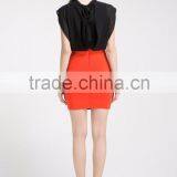 Newest Design Chiffon Tops ,wrap Skirt, Bat-wing Sleeve;bodycon Dress, OEM, Guangzhou Clothing Garment Factory thumbnail-2