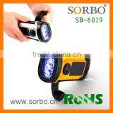 Wholesale LED Light Bar LED Tactical ABS Hand Cranking Flashlights Solar Power Outdoor Spotlight thumbnail-6