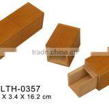Small Rectangle Cedar Wood Case for Cigar thumbnail-1