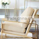 stainless steel party chair hotel lobby luxury chair living room chair