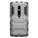 2 In 1 Hot Selling Iron-Bear Stand Rugged Hybrid Protective Case for Moto X Play thumbnail-6