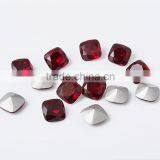 Full Color and Size Top Quality Super Shine Dk.siam Square Shaped 10x10 mm Sewing Stones for Clothing Quality Choice thumbnail-1