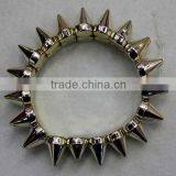 Wholesale China Manufacturer Plastic Ccb Stretch Silver Rhinestone Bracelet