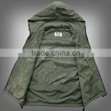 New Arrival 2015 Winter Male Photographer Plus Size Casual Vest Sleeveless Jackets With Hooded Waterproof Outwear Waistcoats thumbnail-4