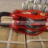 Drop Forged Hardware Alloy Steel/carbon Steel Lifting Hoist Three Wheel Close Ring/hook/link Type Lifting Hoist Pulley Block thumbnail-2