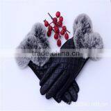 Black/Red PU Leather Cycling Hand Gloves For Ladies IN Low Price thumbnail-5