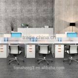 Latest Stlylish Office Table Design Office Partition Double Side Computer Table for 2 Person thumbnail-5