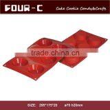 6 Cavity Egg Tart Silicone Bakeware, Silicone Muffin Pans thumbnail-1