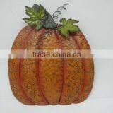 decorative metal thanksgiving pumpkin wall plaque