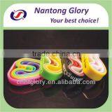 Custom Stretch Rainbow Silicone Rubber Packing Band Wristbands for Family Gathering thumbnail-1