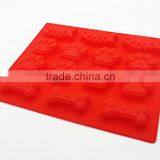 BPA Free FDA Food Grade Fish Pawprint Dog Bone Pastry Cake Silicon Baking Tray thumbnail-1
