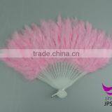 Cheap Plastic Feather Folding Hand Fan for Sale thumbnail-4