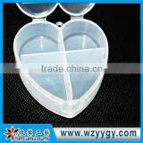 Hear Shape Fashion Clear Plastic Round 7 Day Pill Box thumbnail-1