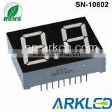 Black Surface 0.8 Inch 2 Digit Led Display,7 Segment Led Display,with Multi Color