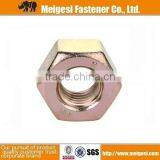 ASTM A563 10S Hex Nuts, Made of Carbon Steel, Yellow Zinc-plated thumbnail-1