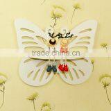 Mini Wood Plastic Carved White Wall Shelf for Decoration