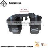 Cycling Bicycle Black Rear Double Side Rack Bag Tail Seat Pannier Bag thumbnail-3