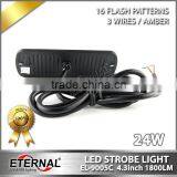 Truck Strobe Light 24W Led Signal Light Emergency Led Bulb Flashing Warning Amber Lamp for Farm Tractor Equipment thumbnail-4