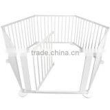 European Standard 6sides Folding Natural Color Wooden Baby Playpen thumbnail-3