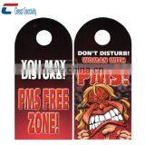 Custom Size Plastic PVC Door Hanger for Event/ Hotel/ Restaurant thumbnail-2
