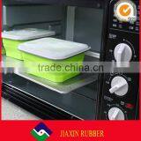 Custom Lightweight and Portable Silicone Foldable Bento Box With Fork and Spoon thumbnail-5