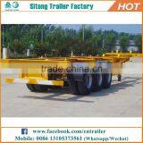 Factory Direct 3 Axles 20ft 40ft Skeletal Shipping Container Delivery Trailer thumbnail-1