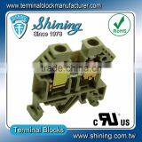 TF-10 Din Rail Mounted Feed Through 10mm 53A Terminal Block thumbnail-1