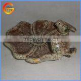 Novelty Lotus Leaf Ceramic Bird Feeder thumbnail-1