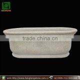 Freestanding Oval Granite Corner Bathtub thumbnail-1