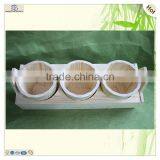 Decorative 3 Separated Base Support Stand Wooden Flower Pot thumbnail-6