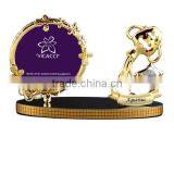 Good Quality 24K gold plated Photo Holder with Zodiac decoration