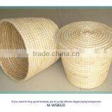 Decorative Hand Weave Seagrass Basket Set thumbnail-2