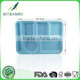 Corn Starch Long-lasting Affordable Bamboo Fiber Divided Dinner Plate thumbnail-3