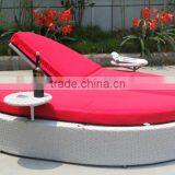 Comfortable PE Rattan Sun Lounger thumbnail-1