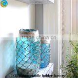 Beach Candle Holders Sea Glass Mason Jar Light thumbnail-5