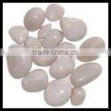 White Polished River Pebble Mosic Patten Tile/Cobble thumbnail-1