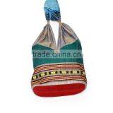 Embroidery Shoulder Bag, Mini Brocade Fabric Bags, Ethnic Handicraft Souvenirs From Vietnam thumbnail-3