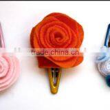 New Products 2017 Hot Sale High Quality Christmas Decoration Clips Cute Design Colored Pegs Felt Handmade Hair Accessories thumbnail-1