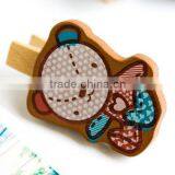 2017 Hot Selling in China New Products Pegs Graphic Design Clips Wood Chothespin Spring