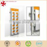 Acrylic Shoe Display Shelf With LED Advertising Board for Retail Shop