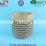 With Raised Grain Screen Printing Jute/linen Sacks for Storage or Plant Pot Cover thumbnail-1